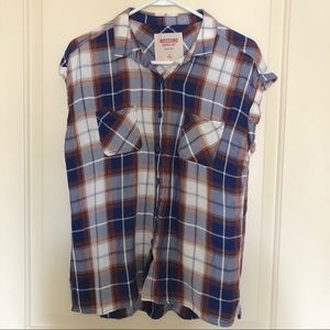 Target plaid sleeveless top
